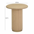Chelsea Oak Wood Round Entry Table