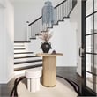 Chelsea Oak Wood Round Entry Table