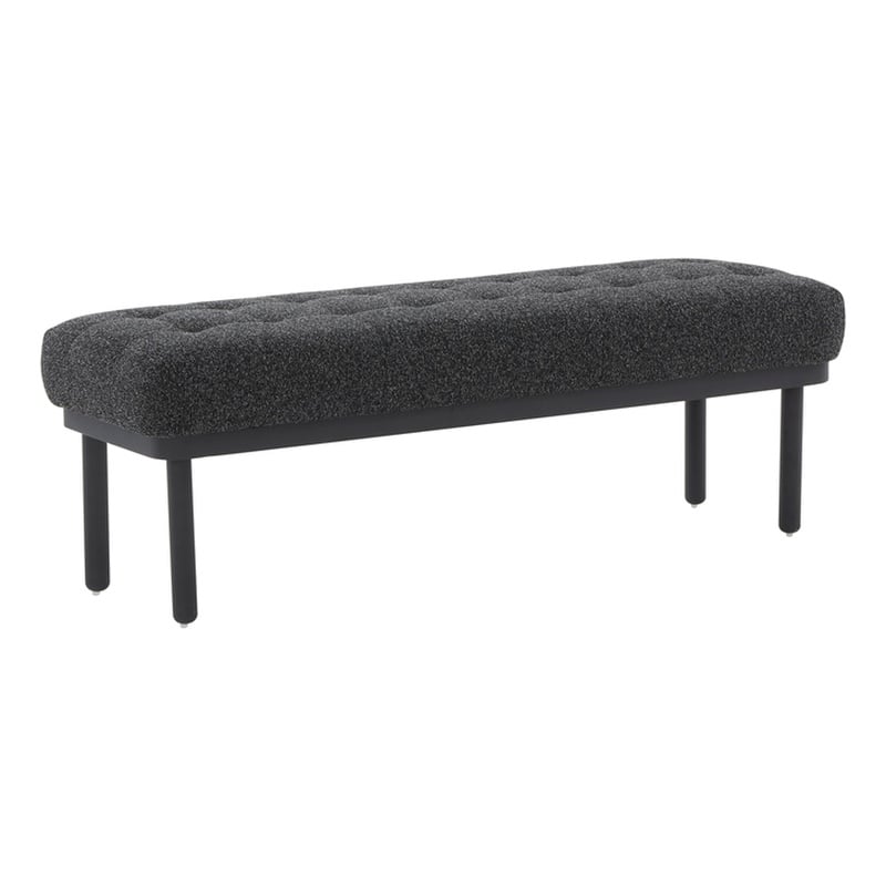Olivia Black Boucle Bench