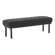 Olivia Black Boucle Bench