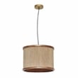 Mariana Natural Mango Wood and Jute Pendant Lamp
