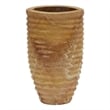 Saava Ribbed Stone Vase in Sandstone