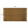Mata Light Brown Fabric 8' x 10' Area Rug