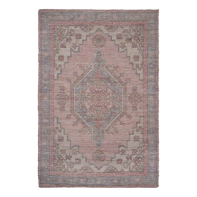 Madra Blush Tone 8' x 10' Cotton Area Rug