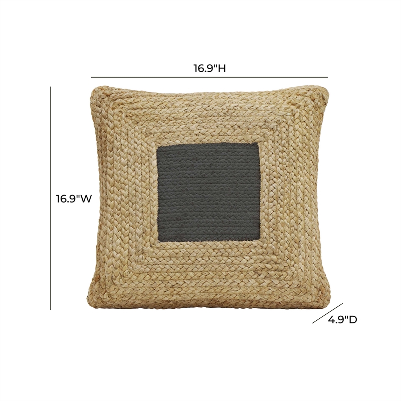 Blank Mind Black Square Accent Pillow