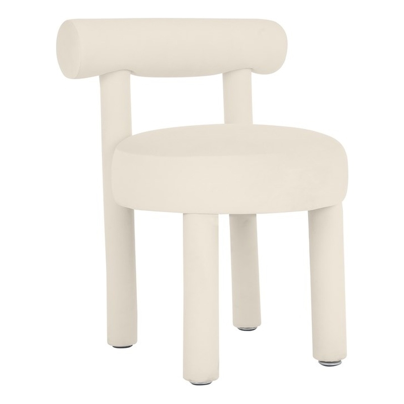 Carmel Cream Velvet Dining Chair