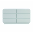 Sagura Blue 6-Drawer Wooden Dresser