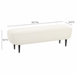 Denise Cream Boucle Bench
