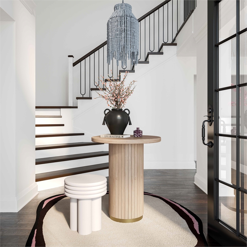 Esther Gray Beaded Pendant Lamp