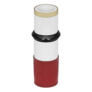 Kaonashi Burgundy Metal Vase
