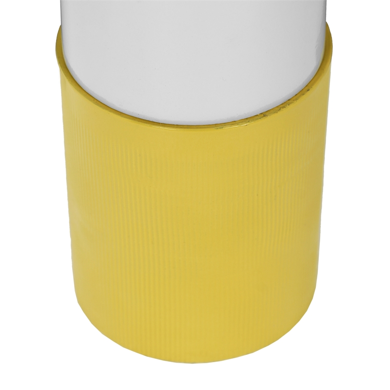 Kaonashi Mustard Yellow Metal Vase