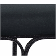 Bryn Black Upholstered Bench