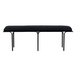 Bryn Black Upholstered Bench