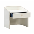 TOV Furniture Collins 1-Drawer Transitional Wood Nightstand in Cream/Blue