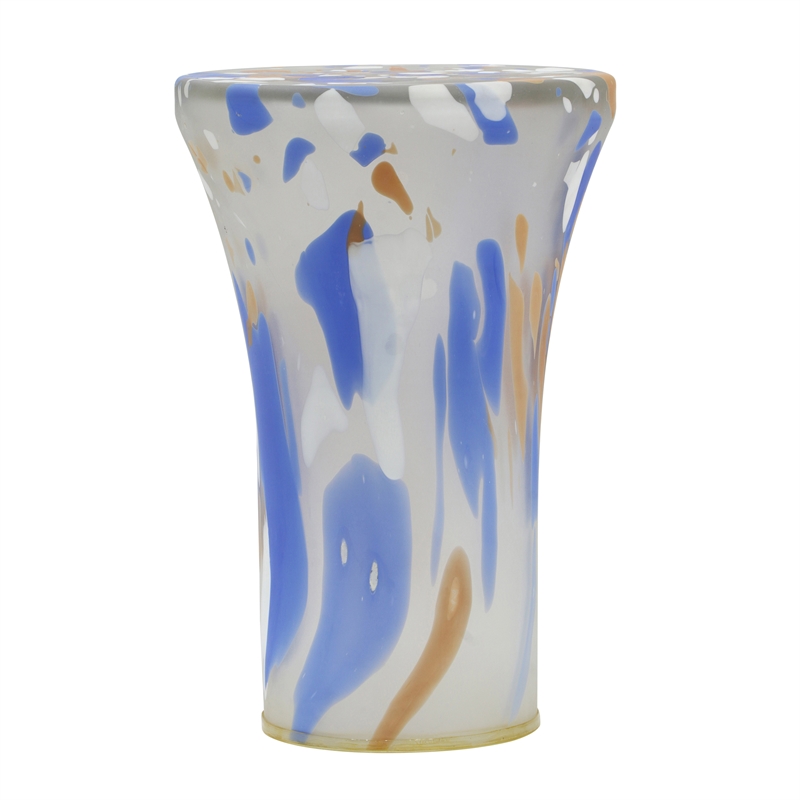 TOV Furniture Journee Contemporary Glass Side Table in Multi-Color