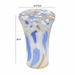 TOV Furniture Journee Contemporary Glass Side Table in Multi-Color