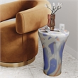 TOV Furniture Journee Contemporary Glass Side Table in Multi-Color