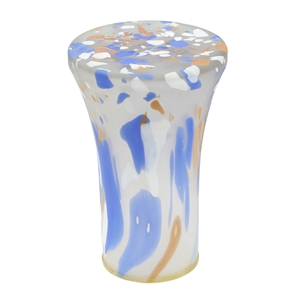 TOV Furniture Journee Contemporary Glass Side Table in Multi-Color