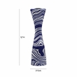 TOV Furniture Serene Contemporary Resin Large Candlestick in Blue/White