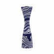 TOV Furniture Serene Contemporary Resin Large Candlestick in Blue/White
