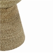 TOV Furniture Wren Transitional Metal & Seagrass Side Table in Natural