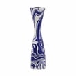TOV Furniture Serene Contemporary Resin Small Candlestick in Blue/White
