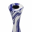 TOV Furniture Serene Contemporary Resin Small Candlestick in Blue/White