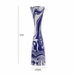 TOV Furniture Serene Contemporary Resin Small Candlestick in Blue/White