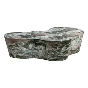 Slab Grey/Blush Faux Marble Coffee Table