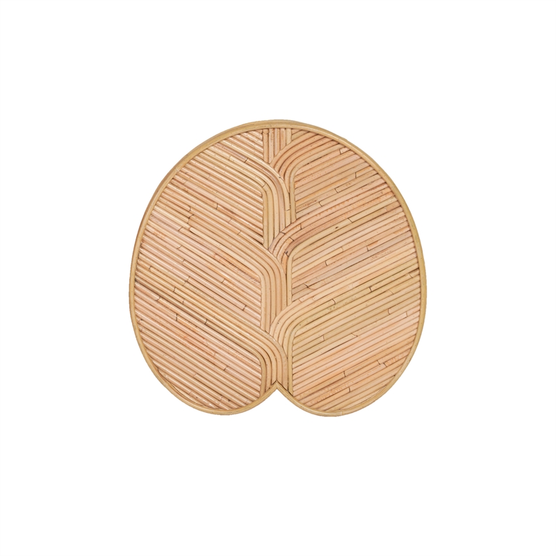 Felicia Short Lilypad Rattan Side Table