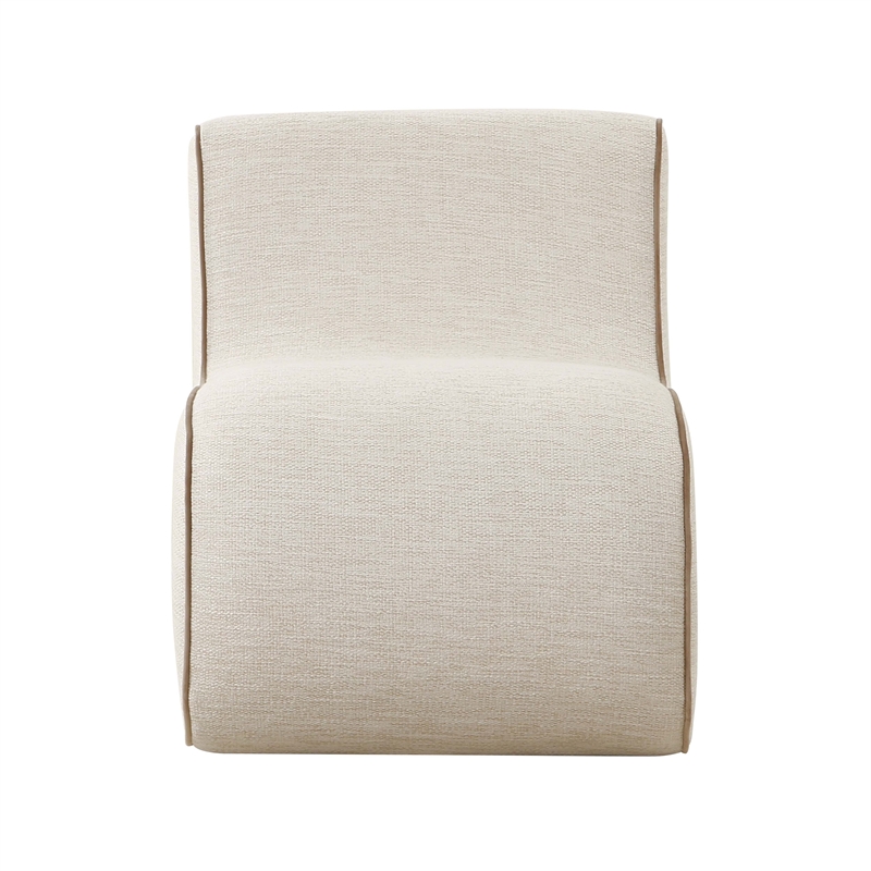 Senna Cream Basketweave Accent Chair