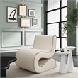 Senna Cream Basketweave Accent Chair