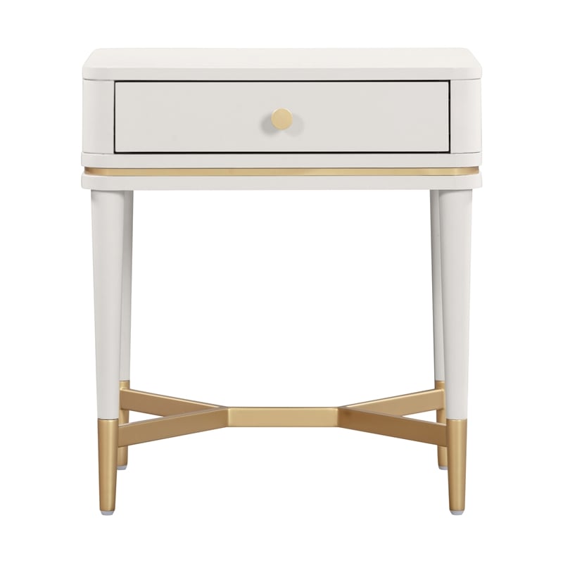 Julieta Cream Wooden Nightstand