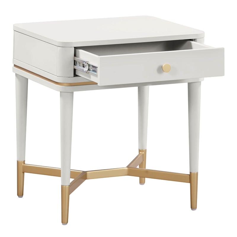 Julieta Cream Wooden Nightstand