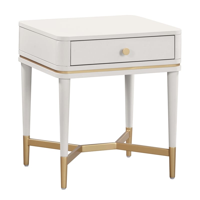 Julieta Cream Wooden Nightstand