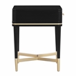 Julieta Black Wooden Nightstand