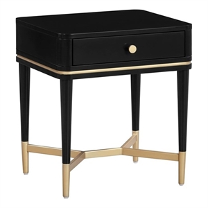 Julieta Black Wooden Nightstand