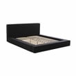 TOV Furniture Olafur Modern Linen Fabric Queen Size Bed in Black