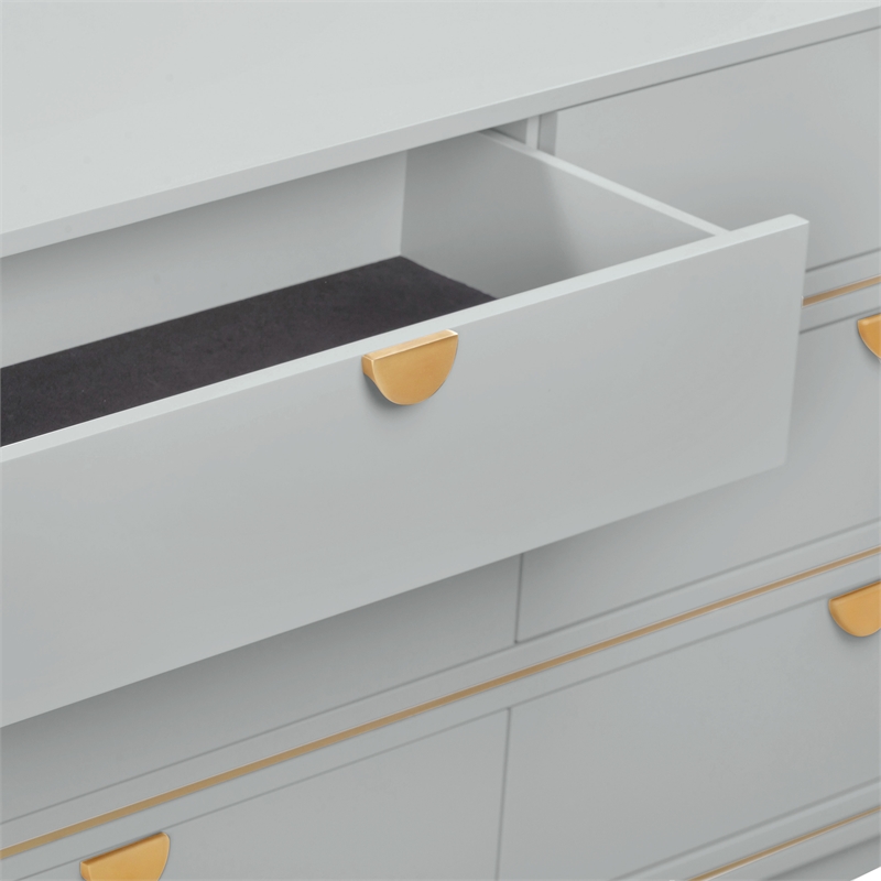 Julieta Gray 6 Drawer Dresser