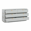 Julieta Gray 6 Drawer Dresser