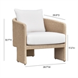 Alexa Cream Outdoor Armchair