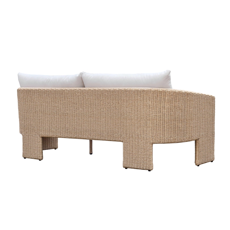 Alexa Cream Outdoor Upholstered Sofa
