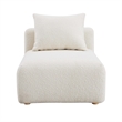Hangover Cream Upholstered Modular Armless Chair