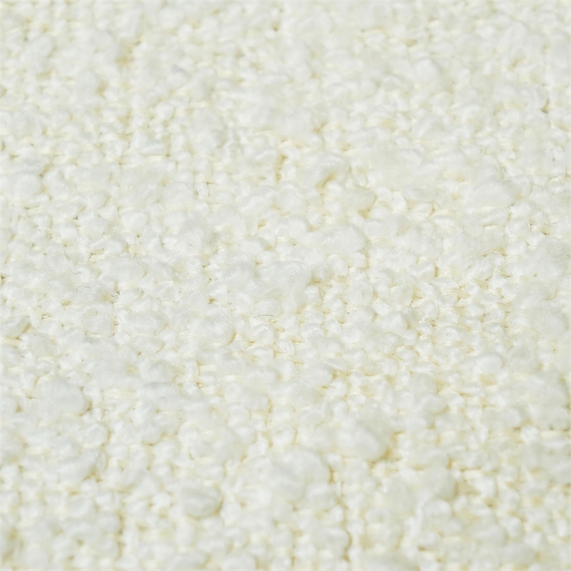 Hangover Cream Upholstered Ottoman