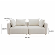 Hangover Cream Upholstered Loveseat