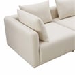 Hangover Cream Linen Loveseat