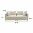 Hangover Cream Linen Loveseat