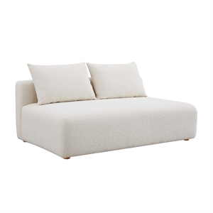 Hangover Cream Upholstered Modular Loveseat