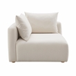 Hangover Cream Upholstered Modular Corner Chair