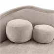 TOV Furniture Circe Upholstered Velvet Sofa with Enveloping Arms in Taupe